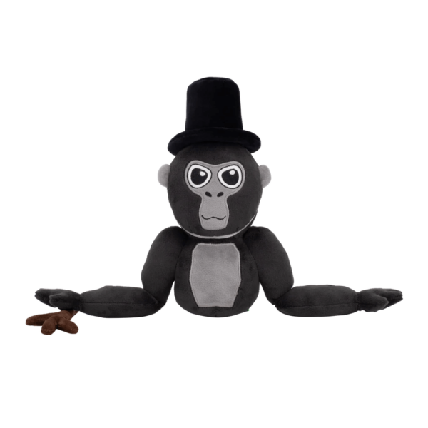 Gorilla Tag Plush Rainbow And Black Hat 6