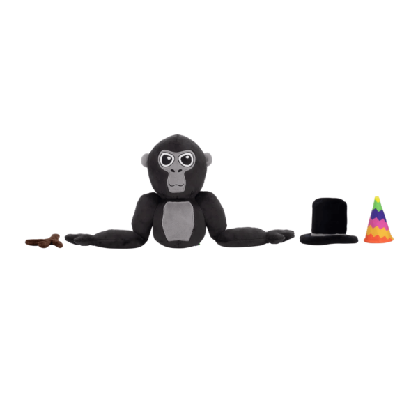 Gorilla Tag Plush Rainbow And Black Hat 7